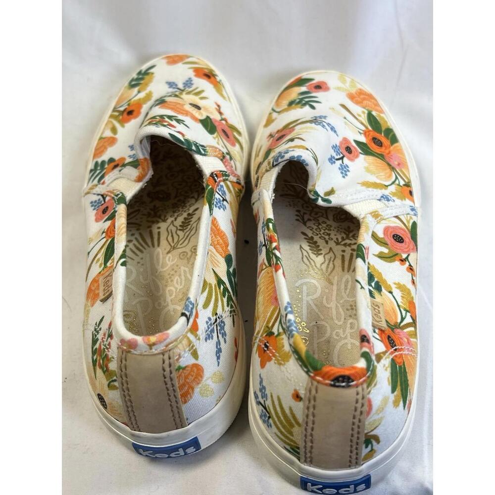 Keds Rifle Paper Company Juliet Slip Ons Size 6 WUC Floral - Picture 9 of 9